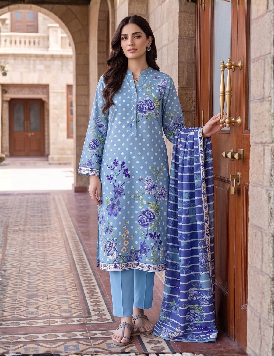 Saya Premium Print Lawn Unstitched 3-Piece U07