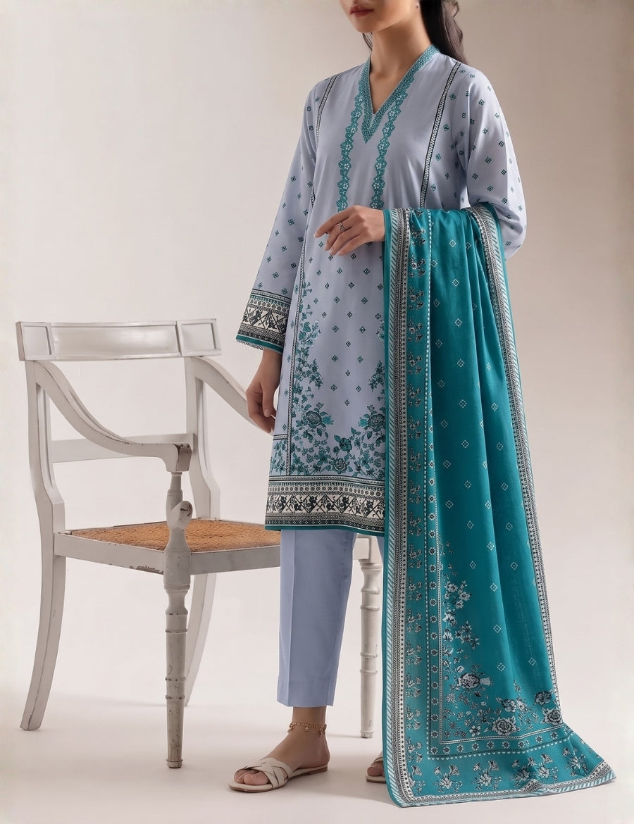 Saya Premium Print Lawn Unstitched 3-Piece 01B