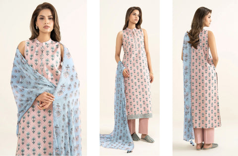 Set of Agha Noor Printed Lawn 3PC V-633