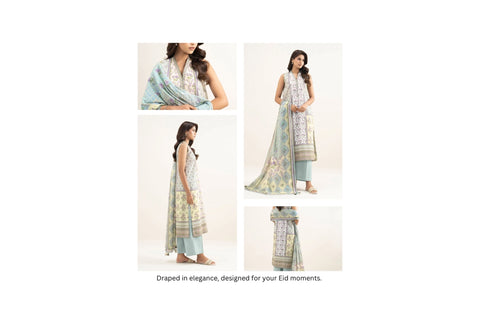 Set of Agha Noor Printed Lawn 3PC V-633
