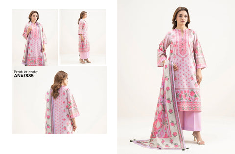 Set of Agha Noor Printed Lawn 3PC V-633