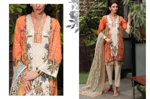 Set of Gul Ahmed Printed Khaddar 3Pc