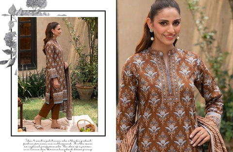 Set of Gul Ahmed Printed Khaddar 3Pc