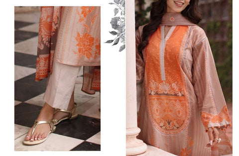 Set of Gul Ahmed Printed Khaddar 3Pc