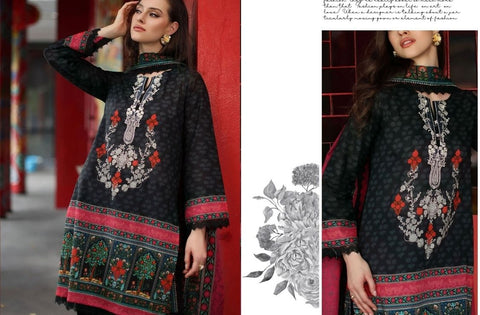 Set of Gul Ahmed Printed Khaddar 3Pc