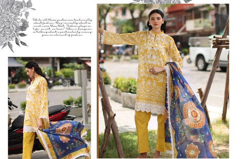 Set of Gul Ahmed Printed Khaddar 3Pc
