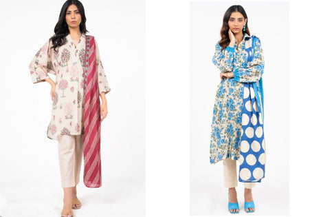 Set of Alkaram Printed Lawn 3PC V-8