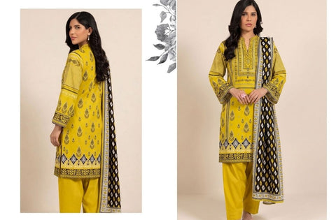 Set of Alkaram Studio Printed Khaddar 3pc