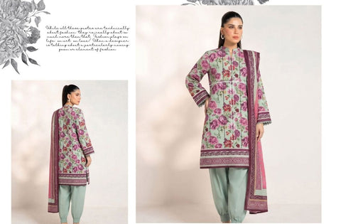 Set of Alkaram Studio Printed Khaddar 3pc