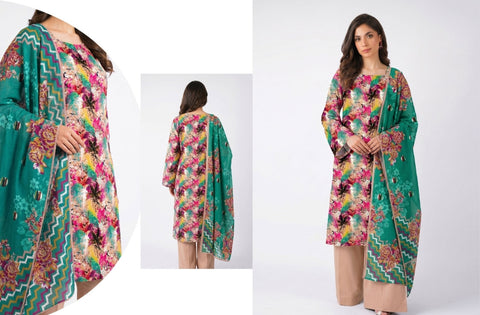 Set of Bareeze Print Lawn 3PC V-630