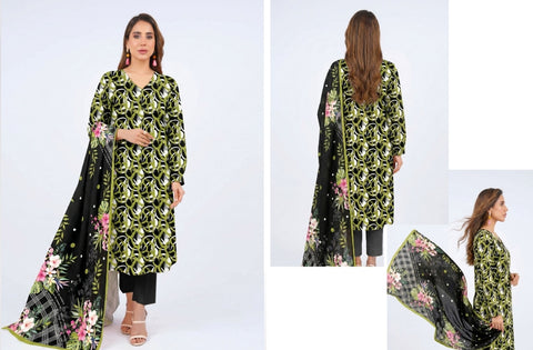 Set of Bareeze Print Lawn 3PC V-630