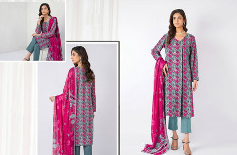 Set of Bareeze Print Lawn 3PC V-630