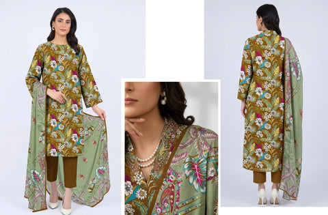 Set of Bareeze Print Lawn 3PC V-630