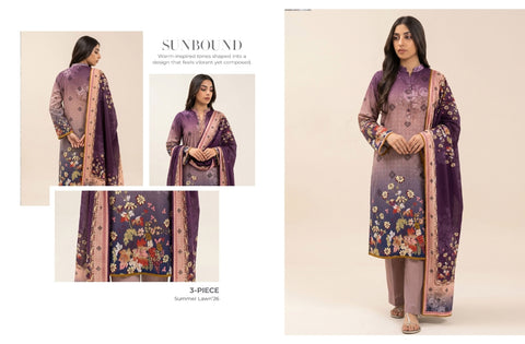 Set of Beechtree Print Lawn 3PC V-628
