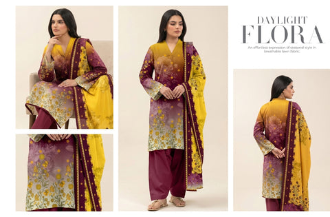 Set of Beechtree Print Lawn 3PC V-628