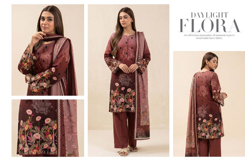 Set of Beechtree Print Lawn 3PC V-628