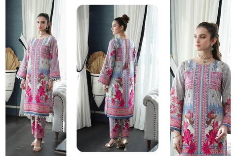 Set of Coco Print Lawn 2Pc