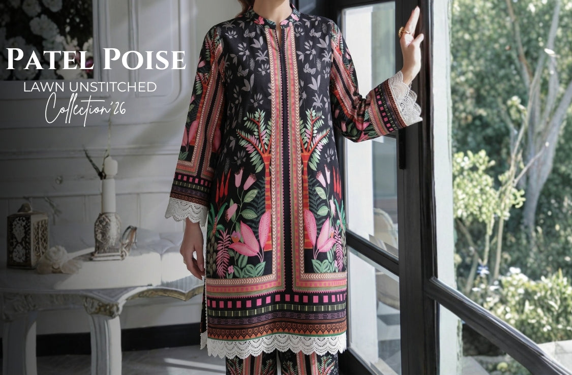 Set of Coco Print Lawn 2Pc