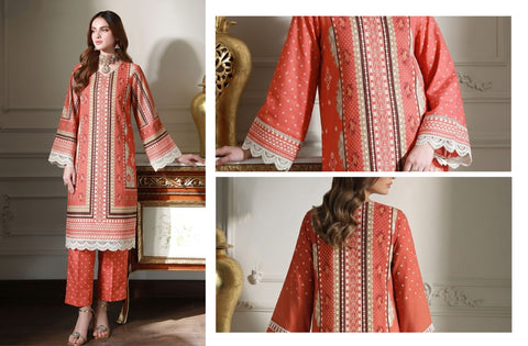 Set of Coco Print Lawn 2Pc