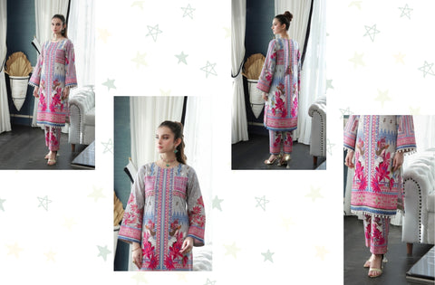 Set of Coco Print Lawn 2Pc