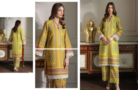 Set of Coco Print Lawn 2Pc