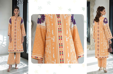 Set of Coco Print Lawn 2Pc