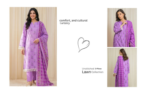 Set of Edenrobe Print Lawn 3PC