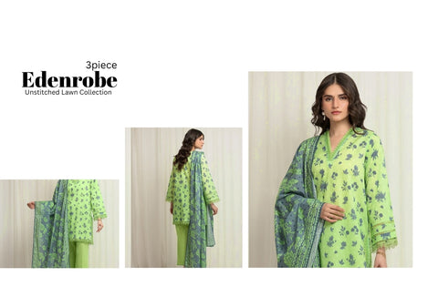 Set of Edenrobe Print Lawn 3PC