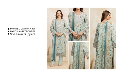 Set of Edenrobe Print Lawn 3PC