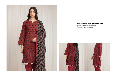 Set of Edenrobe Print Lawn 3PC