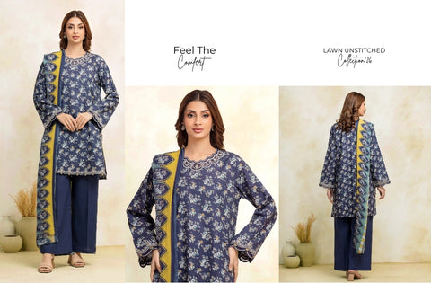 Set of Edenrobe Print Lawn 3PC
