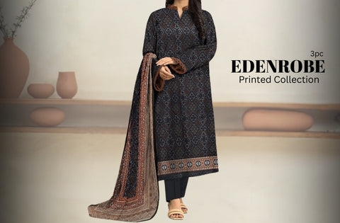 Set of Edenrobe Printed Lawn 3PC