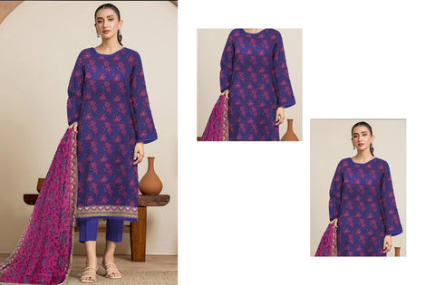 Set of Edenrobe Printed Lawn 3PC