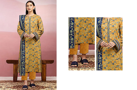 Set of Edenrobe Printed Lawn 3PC