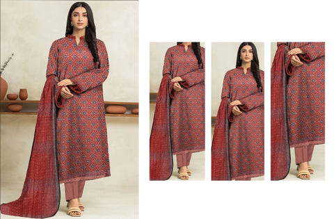 Set of Edenrobe Printed Lawn 3PC