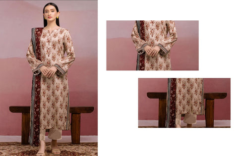 Set of Edenrobe Printed Lawn 3PC