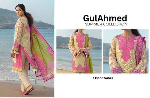 Set of Gul Ahmed Print Lawn V-625