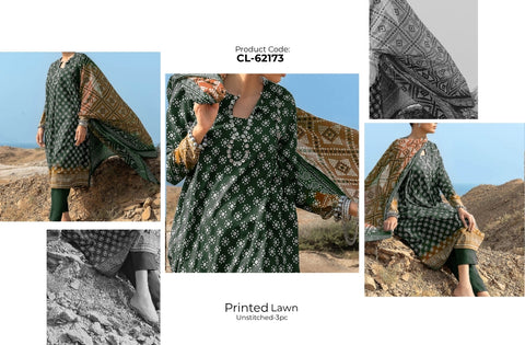 Set of Gul Ahmed Print Lawn V-625