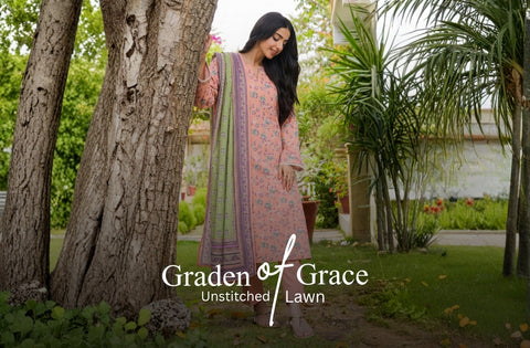 Set of Gul Ahmed Printed Lawn 3PC V-573