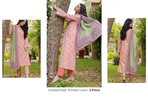 Set of Gul Ahmed Printed Lawn 3PC V-573