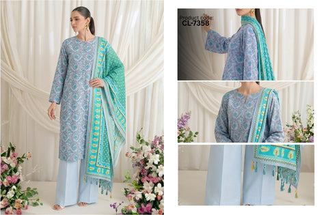 Set of Gul Ahmed Printed Lawn 3PC V-573