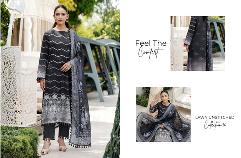 Set of Munarq Emb Print Lawn V-2614