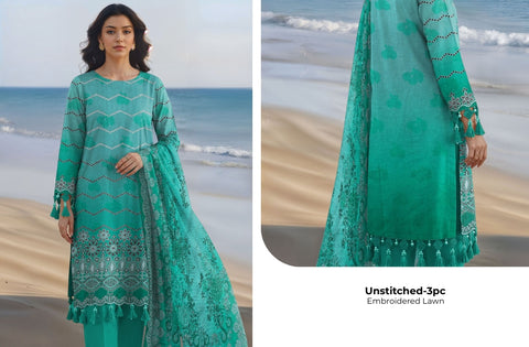 Set of Munarq Emb Print Lawn V-2614