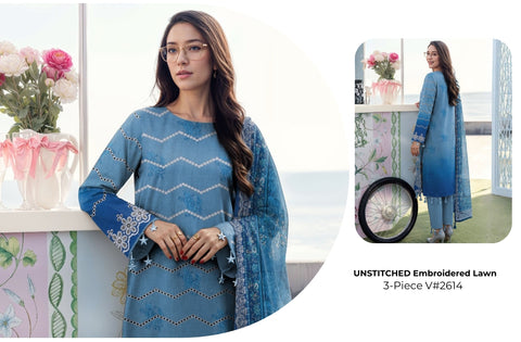 Set of Munarq Emb Print Lawn V-2614