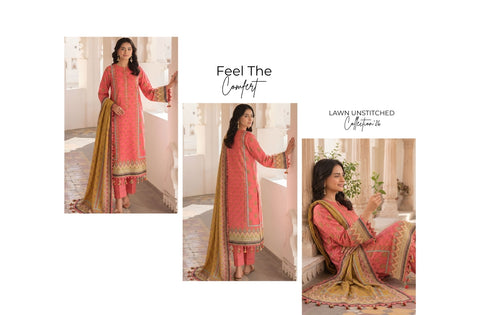 Set of Munarq Print Lawn 3PC V-591