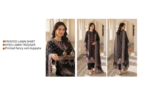 Set of Munarq Print Lawn 3PC V-591