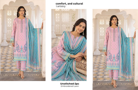Set of Munarq Print Lawn 3PC V-591