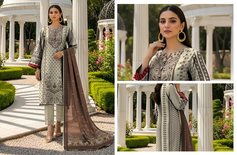 Set of Nisha Print Lawn V-578