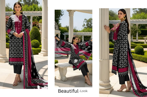 Set of Nisha Print Lawn V-578