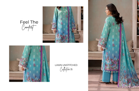Set of Nishat Print Lawn V-623